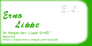 erno lippe business card